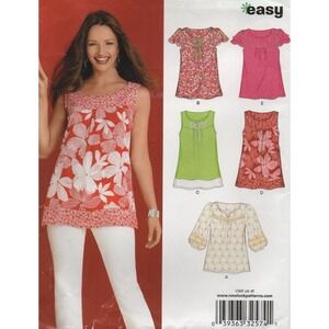 New Look Sewing Pattern 6871 EASY Tunic Tops with Contrast Yoke Size 10 - 22 New